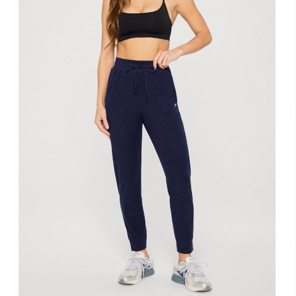 Fabletics Cloud Jersey Jogger Pants Small Navy Blue